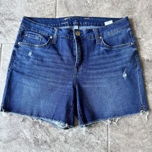 Seven7 Jean Shorts 8‎ Weekend Short Distressed Cut Off Denim Frayed Stretch